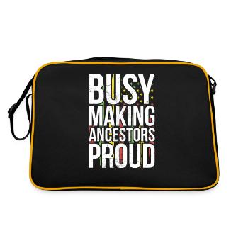 Employés, ancêtres fiers de l’Africain - Sac Retro - noir/or - Dos
