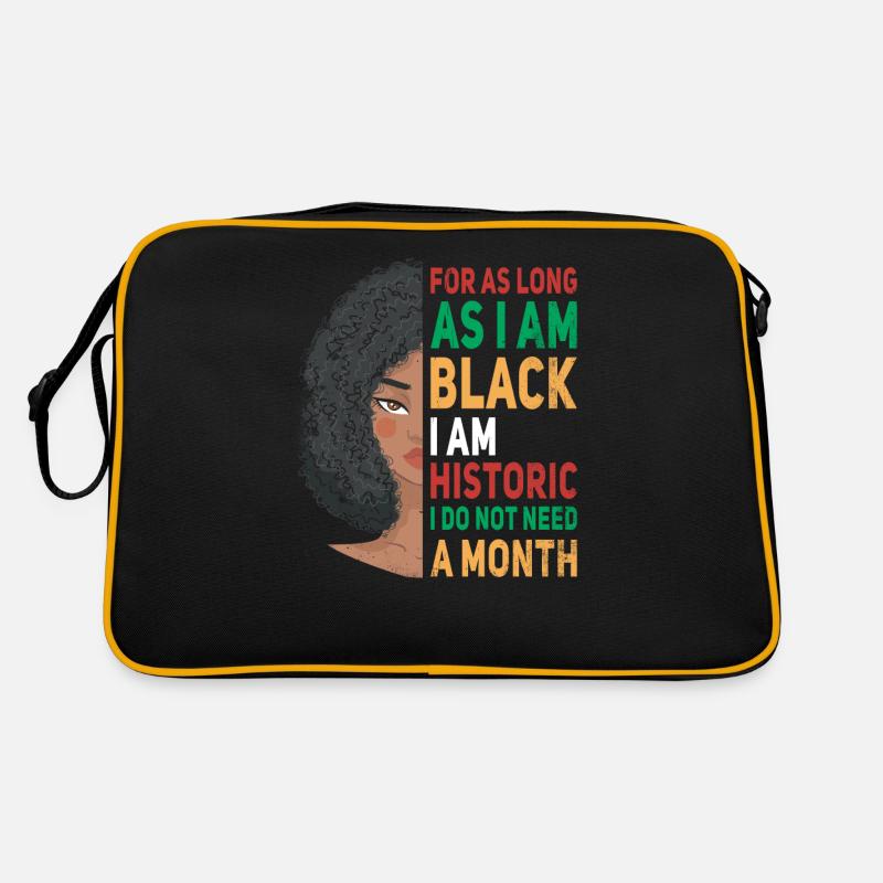 Solange Ich Schwarz Bin, Bin Ich Historisch Retro Tasche