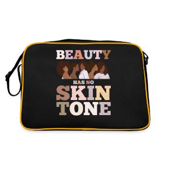 Beauty has no skin tone for the proud - Retro Bag - black/gold - Back
