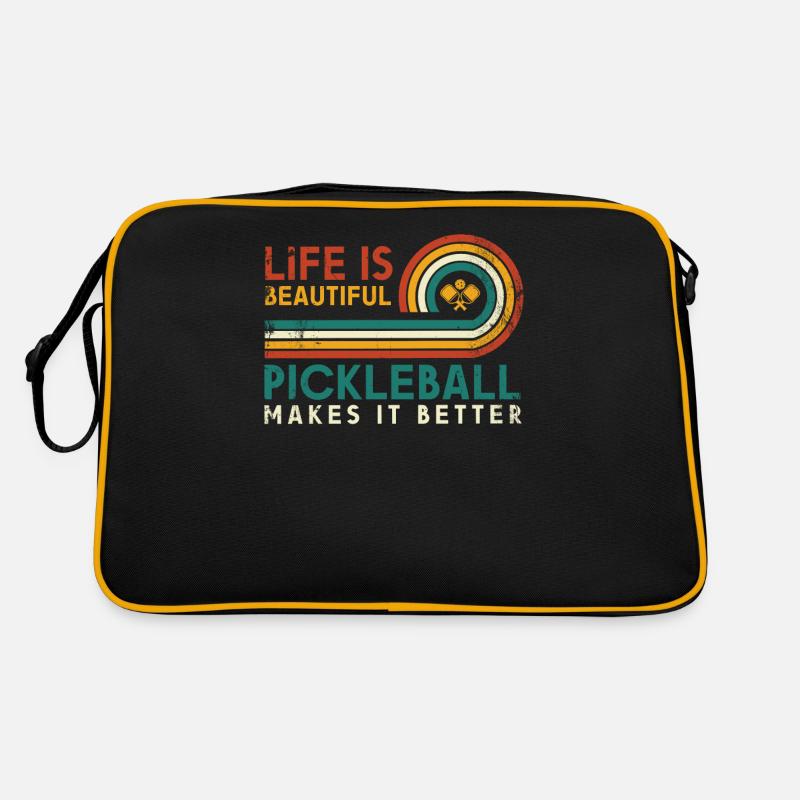 Life is amazing, Pickleball does it Retro Bag