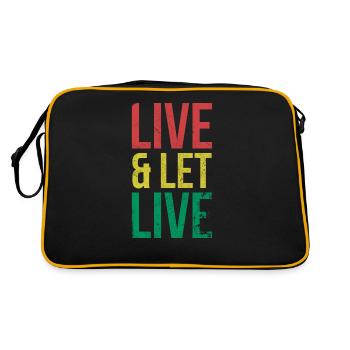 Live & Let Live for the Pride of African Americans - Retro Bag - black/gold - Back