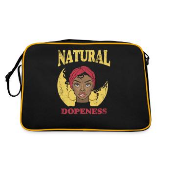 Natural Stupidity For Proud African Americans - Retro Bag - black/gold - Back