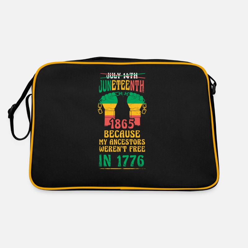 14 juillet 1865 Parce que je suis fier - Sac Retro - noir/or