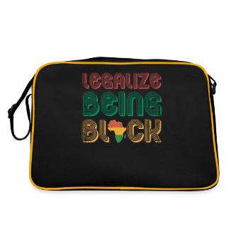 Légaliser le fait d’être noir à - Sac Retro - noir/or - Dos