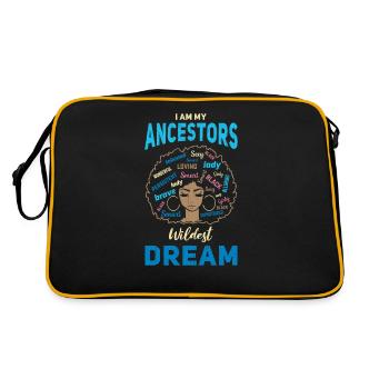 Je suis le rêve le plus fou de mes ancêtres pour - Sac Retro - noir/or - Dos