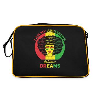 Je suis le rêve le plus fou de mes ancêtres pour - Sac Retro - noir/or - Dos