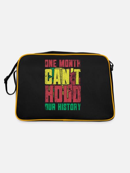 Un mois ne peut pas raconter notre histoire pour la Fierté - Sac Retro - noir/or - Dos