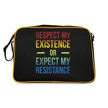 B stands for black and brilliant for Pride African - Retro Bag - black/gold - Back