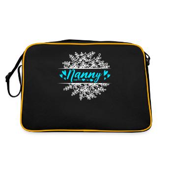 Kindermädchen Für Großmutter Oma - Retro Tasche - Schwarz/Gold - Hinten
