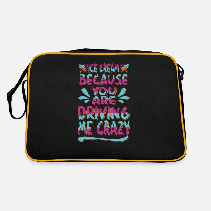 Crème glacée parce que vous me conduisez pour congelé Sac Retro