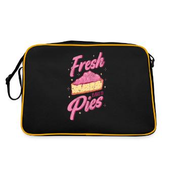 Gâteaux fraîchement sortis du four pour les boulangers ou les amateurs de pâtisserie - Sac Retro - noir/or - Dos