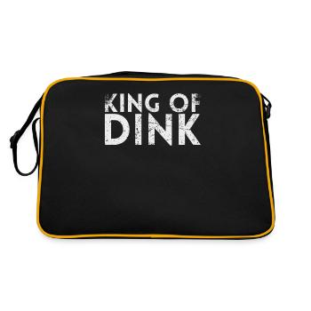 King Of Dink For Pickleball Players Or - Retro Bag - black/gold - Back