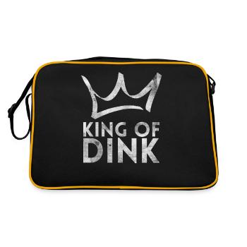 King Of Dink For Pickleball Players Or - Retro Bag - black/gold - Back