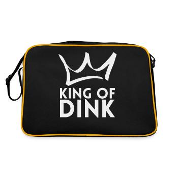 King Of Dink For Pickleball Players Or - Retro Bag - black/gold - Back