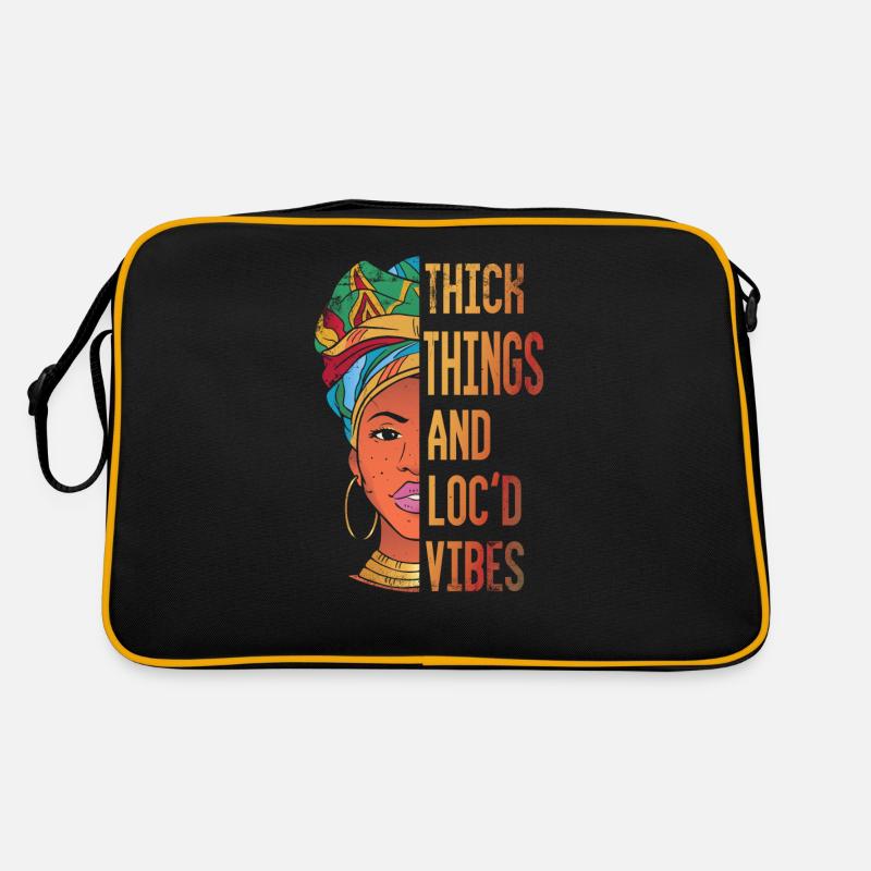 Thick Things And Loc'd Vibes For Pride African Retro Bag