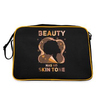 Beauty has no skin tone for the proud - Retro Bag - black/gold - Back