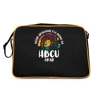 Never apologize for a - Retro Bag - black/gold - Back