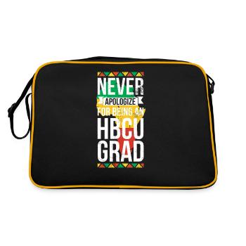 Never apologize for a - Retro Bag - black/gold - Back
