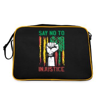 Lean injustice for the proud - Retro Bag - black/gold - Back