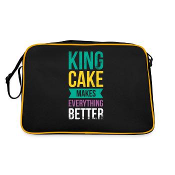 King Cake rend tout meilleur pour Baker Or - Sac Retro - noir/or - Dos