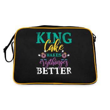 King Cake rend tout meilleur pour Baker Or - Sac Retro - noir/or - Dos
