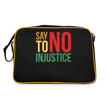 Lean injustice for the proud - Retro Bag - black/gold - Back