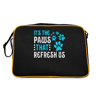 It is the paws that give us the design for animals - Retro Bag - black/gold - Back