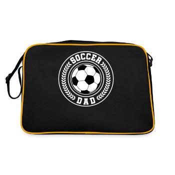 Football-vati-père-papa-design Pour footballeurs - Sac Retro - noir/or - Dos