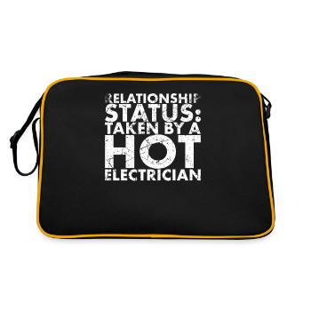 Relationship Status From A For Lineman And - Retro Bag - black/gold - Back