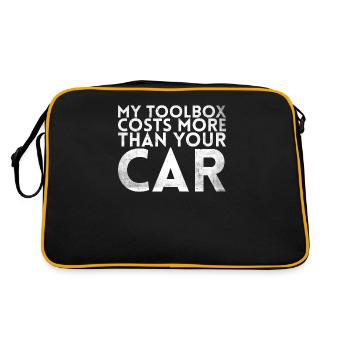 My Toolbox coûte plus cher que la conception de votre voiture pour - Sac Retro - noir/or - Dos