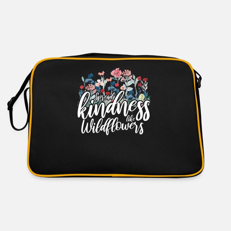 Répandez la gentillesse comme des fleurs sauvages Sac Retro