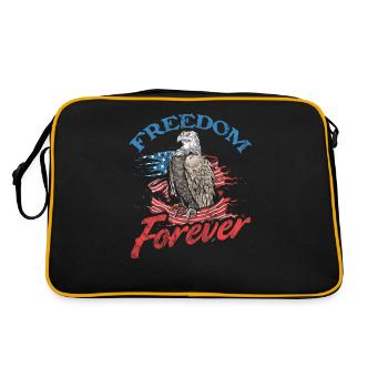 Freedom Forever Eagle Design for the - Retro Bag - black/gold - Back