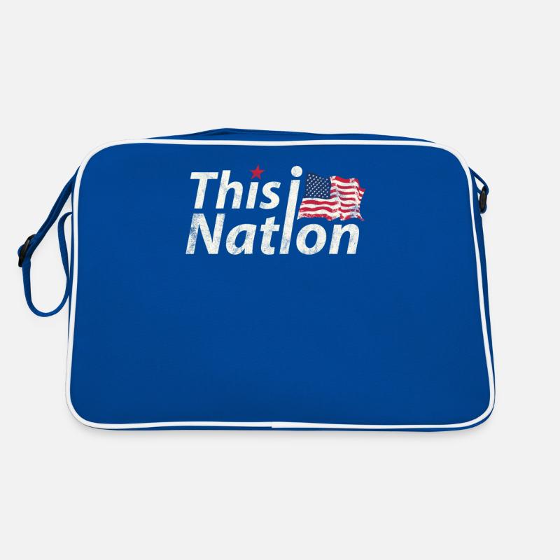 Cette conception du drapeau de la nation Us pour le Sac Retro