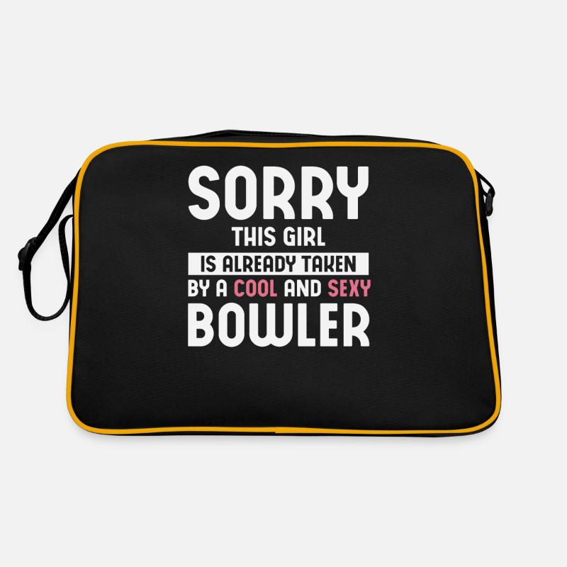 Bowl Design Bowling Player Sport For Bowlers Retro Bag