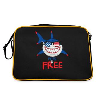 Wild And Free Design For The - Retro Bag - black/gold - Back