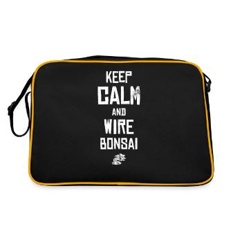 Keep calm and wire - Retro Bag - black/gold - Back