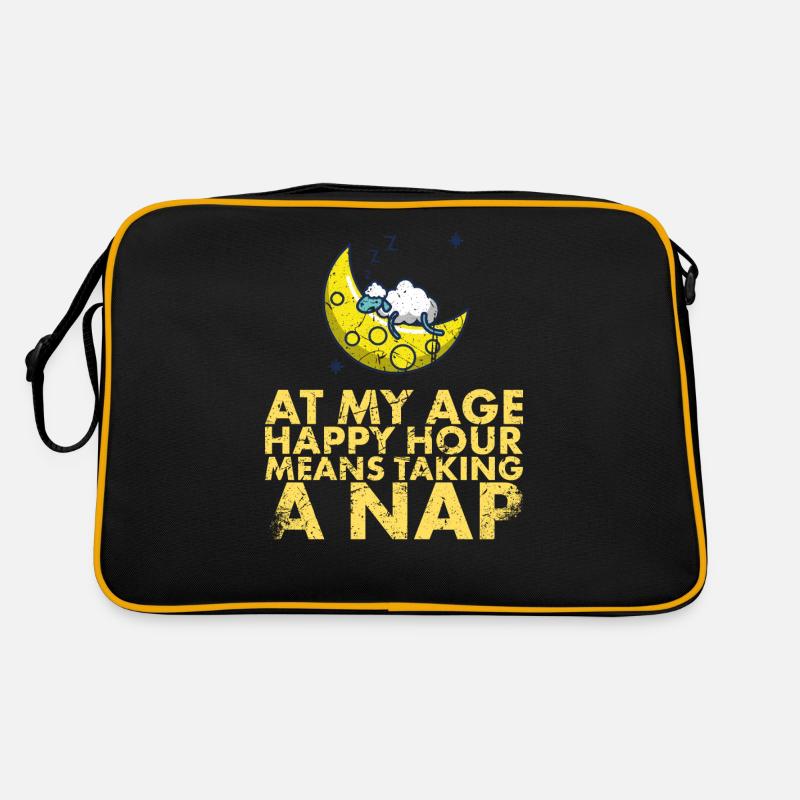 In Meinem Alter Bedeutet Happy Hour, Ein Retro Tasche