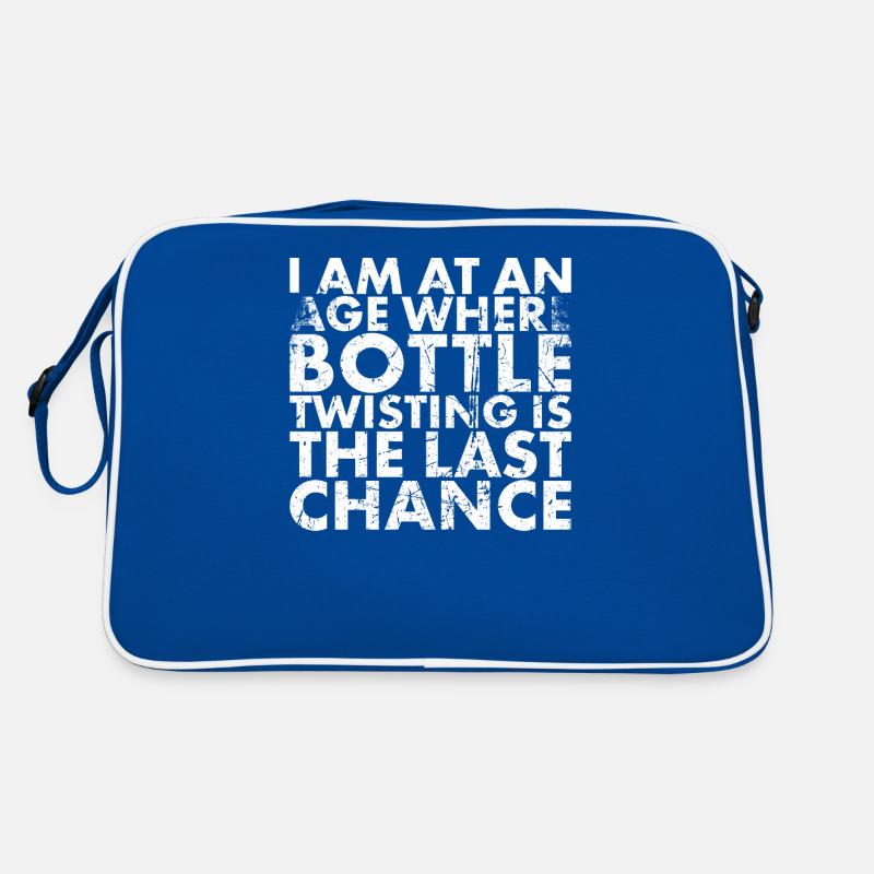 Ich Bin In Einem Alter, In Dem Flaschendrehen Das Retro Tasche
