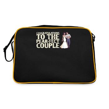 Congratulations To The Pear-fect-Couple - Retro Bag - black/gold - Back
