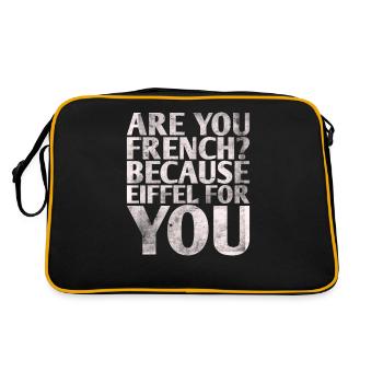 Are you French because Eiffel designed for you - Retro Bag - black/gold - Back
