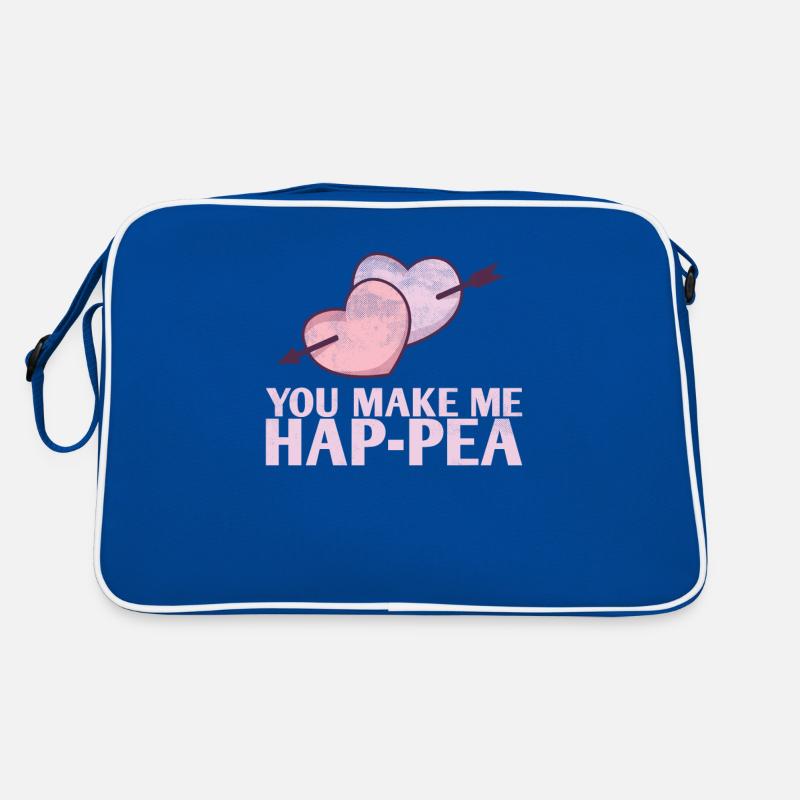 Sie Machen Mich Hap-pea-ehe-design Für Die Braut Retro Tasche