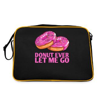 Donut ever let me go, conception de mariage pour - Sac Retro - noir/or - Dos
