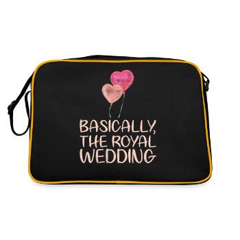 Basically the design for the royal - Retro Bag - black/gold - Back