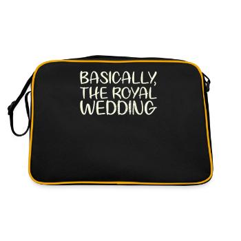 Basically the design for the royal - Retro Bag - black/gold - Back