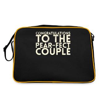 Congratulations To The Pear-fect For Bride - Retro Bag - black/gold - Back
