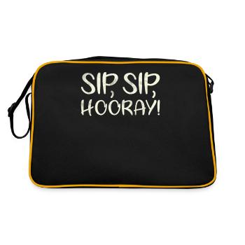 Sip Sip Hurra Marriage Draft For Bridal Groom - Retro Bag - black/gold - Back