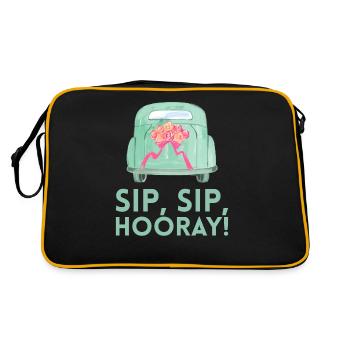 Sip Sip Hurra Marriage Draft For Bridal Groom - Retro Bag - black/gold - Back