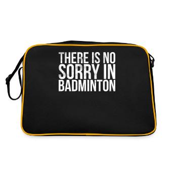 In badminton, there is no pity for badminton - Retro Bag - black/gold - Back