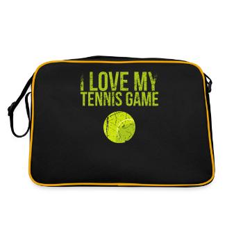 J’adore ma conception de jeu de tennis pour les fans de tennis - Sac Retro - noir/or - Dos