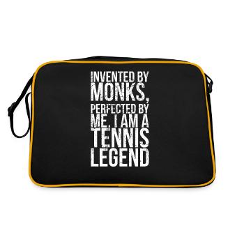 Inventé par des moines que j’ai perfectionnés par moi - Sac Retro - noir/or - Dos